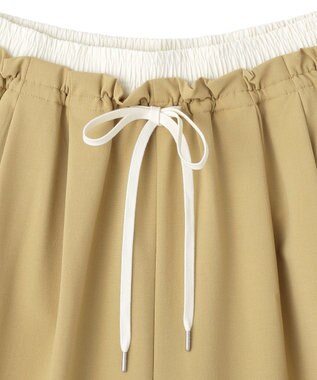 AMERICAN HOLIC Wウエストキュロットパンツ Beige