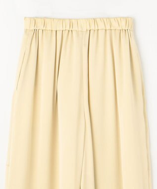 NAVE 【Nave・洗える/ウエストゴム】ヴィンテージサテン ワイドパンツ ライトイエロー系