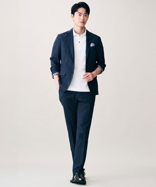 JOSEPH ABBOUD 【洗える/UV/エコ撥水/26SSモデル登場】ライトウェーブライト ジャケット ネイビー系4 【新色追加】