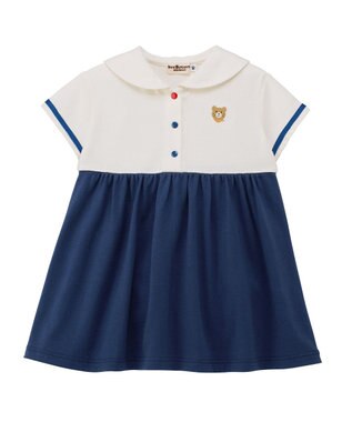 MIKI HOUSE HOT BISCUITS セーラーカラー ワンピース セット【BOX付き】 白