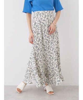 earth music&ecology エアリーエスカルゴスカート Flower