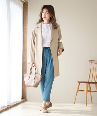 ANY スプリットスリーブコート サンドベージュ