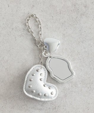 earth music&ecology ハートモチーフミラー付きチャーム