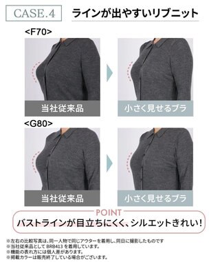 WACOAL 【小さく見せるブラ】 レーシィ ブラジャー 着やせ効果 コンパクトにメイク バストの突出をおさえる 背中の段差を軽減 大きいサイズ レディース BRB453 /ワコール シェルピンク
