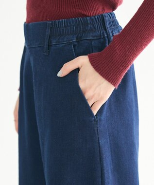 CRAFT STANDARD BOUTIQUE 裏起毛デニムワイドパンツ Indigo