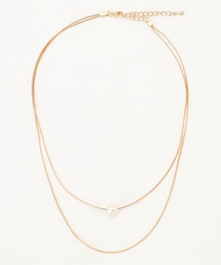 ANY ２連パールネックレス ライトゴールド