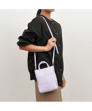 UNBILLION cachecache イントレチャートミニショルダーバッグ ラベンダー