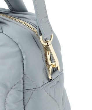 23区 キルティング ボストン バッグ サックスブルー系