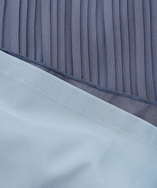 ANY SIS L 【洗える】シフォンプリーツ スカート スモーキーブルー