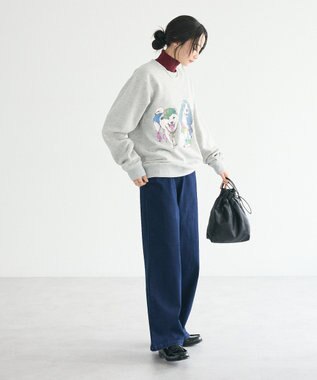 CRAFT STANDARD BOUTIQUE 裏起毛デニムワイドパンツ Indigo