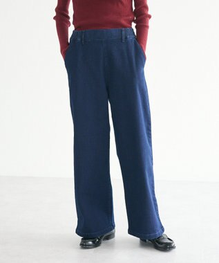 CRAFT STANDARD BOUTIQUE 裏起毛デニムワイドパンツ Indigo