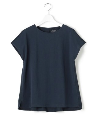 J.PRESS YORK STREET 【WOMEN】バックファブリックコンビ　プルオーバー ネイビー系