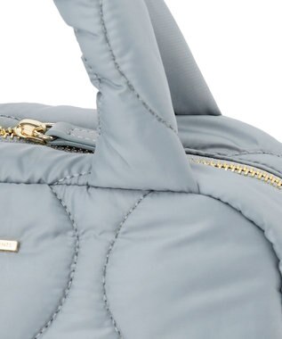 23区 キルティング ボストン バッグ サックスブルー系