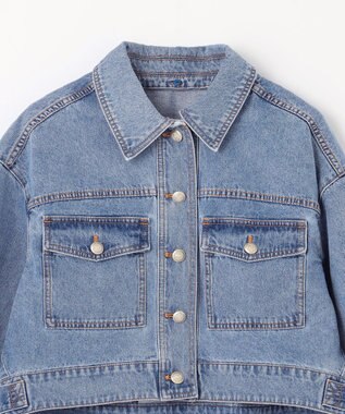 GRACE CONTINENTAL メタル釦デニムジャケット インディゴ