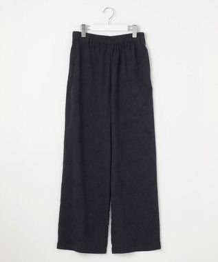 23区 【Indian Factory】フラワーエンブロイダリー ワイドパンツ ネイビー系