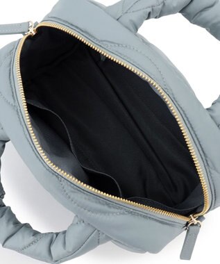 23区 キルティング ボストン バッグ サックスブルー系