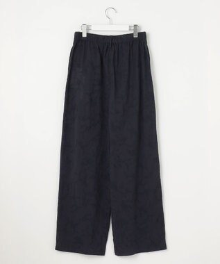 23区 【Indian Factory】フラワーエンブロイダリー ワイドパンツ ネイビー系