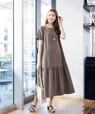 Tiaclasse 【安田美沙子さん着用・日本製】プレートリングネックレス シルバー×ゴールド