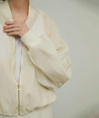 BEIGE， NINA / タフタブルゾン Ecru