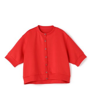 UNFILO 【VERY掲載】BEAUTY FORM JERSEY light スナップカーディガン レッド