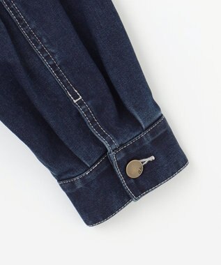 ANY SIS 【洗える】ストレッチライトデニム ジャケット インディゴ