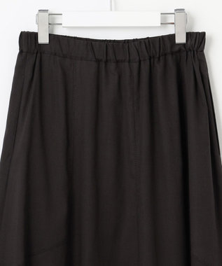 23区 【SLOW/一部店舗限定】テンセルコットンジョーゼット フレア スカート グレー系