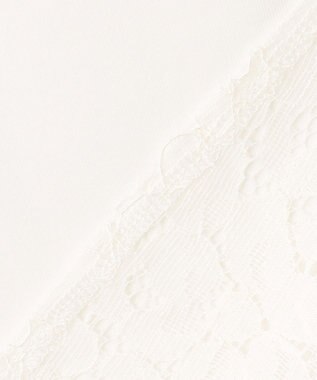 ANY L 【洗濯機可】タックヘムコンビインナー オフ/レース