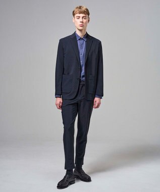 JOSEPH HOMME 【新素材】トリコードレーンストレッチ　ドロスト付テーパードパンツ / PEGG CONVERTIBLE ネイビー系