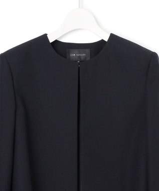 23区 S 【APPLAUDIR】バックサテンジョーゼット ジャケット ネイビー系