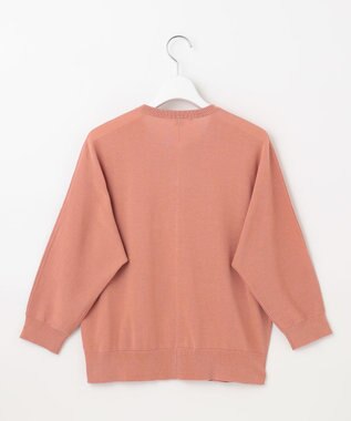 J.PRESS LADIES S 【洗える・抗菌防臭】コットンアセテート ドルマン カーディガン ピンク系