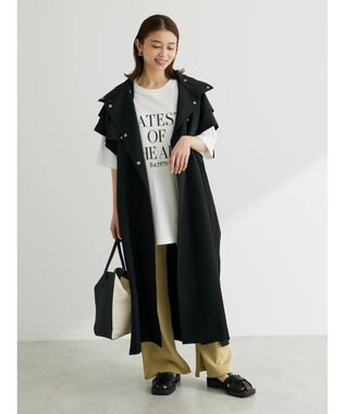 Green Parks ロゴ半袖チュニック Off White