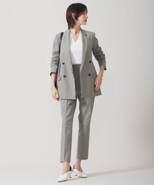 ICB 【WEB限定カラーあり・洗える】 シンセティックフルニードル Vネックプルオーバー オフホワイト系