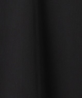 組曲 【肩ひも調整可】ドビーピケ キャミワンピース ブラック系