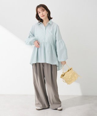 Green Parks ・ＳＵＧＡＲ　ＳＰＯＯＮ　カーブタックパンツ Gray Beige