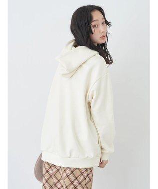 earth music&ecology ロゴスウェットフーディー Ivory