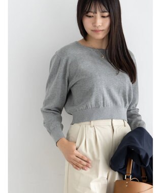 Te chichi コンパクトクルーネックニット【AOYAMA FASHION ASSOCIATION × Te chichi】 グレー