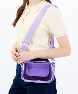 LeSportsac CLEAR E/W PHONE CROSSBDY/クリアライラック クリアライラック
