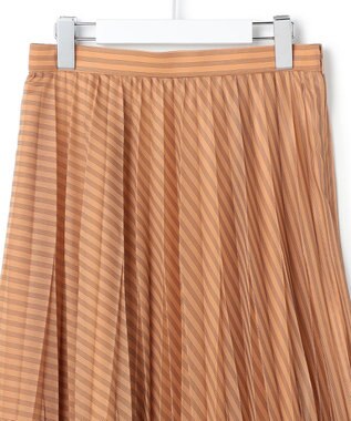 ICB カールマイヤープリーツ スカート アンバーブラウン