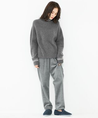 JOSEPH ABBOUD MOUNTAIN 【SPACE／UNISEX】６Wストレッチコール パンツ ライトグレー系