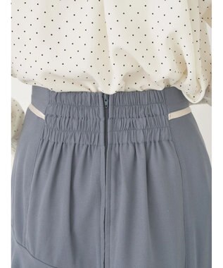 earth music&ecology パイピングフリルティアードスカート Gray