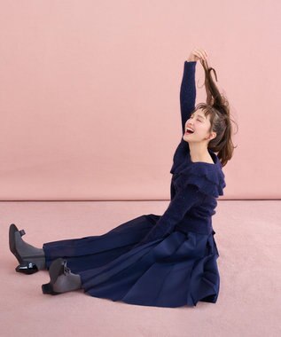 TOCCA 【百田夏菜子さん着用】【消臭】LUNA VEIL スカート ネイビー系