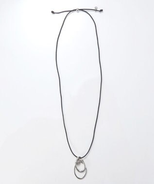 Phoebe 【限定セット】アーバンクロストップコードネックレス×ワンタッチワイドフープミニピアス シルバー