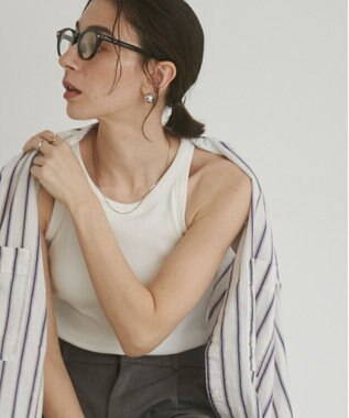 WEGO 【ANGIE VINTAGE/SMLサイズ展開】カップ付きアメスリタンク ホワイト