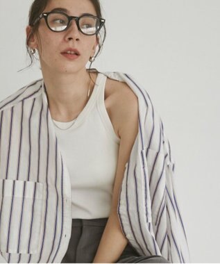 WEGO 【ANGIE VINTAGE/SMLサイズ展開】カップ付きアメスリタンク ホワイト