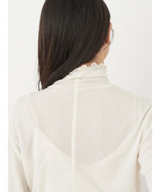 earth music&ecology シアータートルネックプルオーバー Ivory