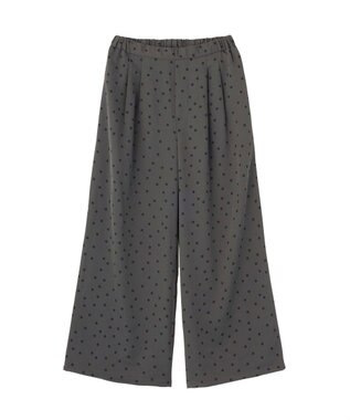 AMERICAN HOLIC ドットサテンイージーパンツ Charcoal Gray