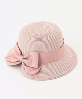 ANY KIDS 後ろ割れ リボン ブレード ハット ピンク