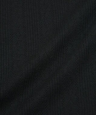 earth music&ecology ダブルストラップパターンメッシュキャミソール Black