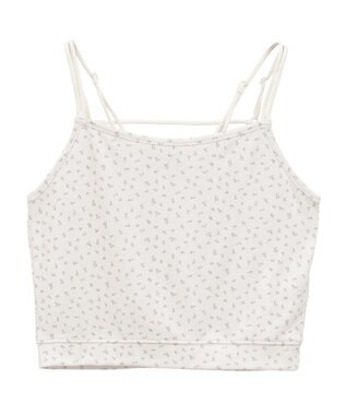 earth music&ecology ダブルストラップパターンメッシュキャミソール Flower