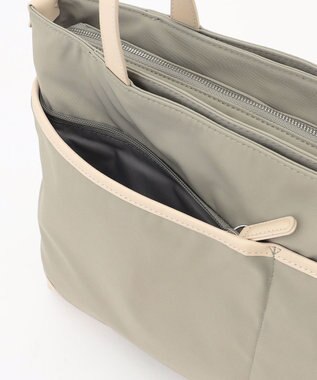 Y'SACCS アシメファスナーポケットトート ライトグリーン